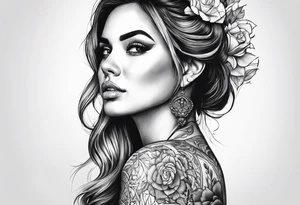 woman tattoo idea
