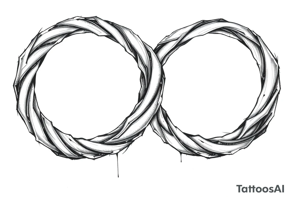 Infinity loop tattoo idea