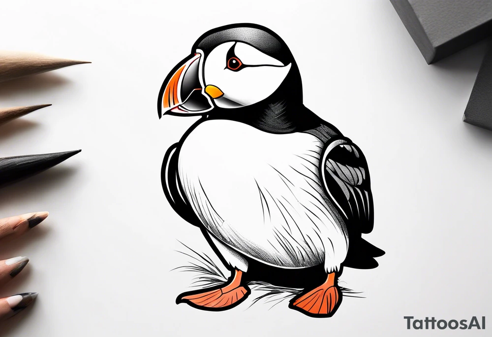 Puffin tattoo idea