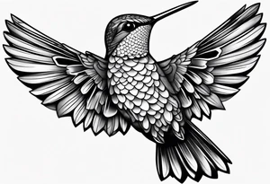 hummingbird tattoo idea