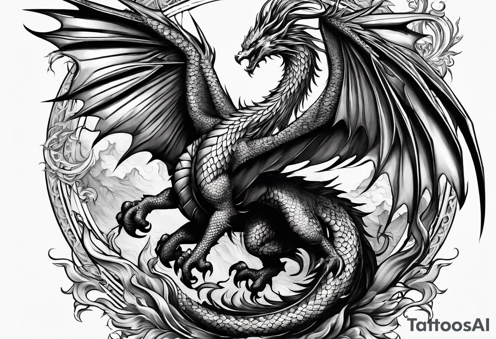 phoenix fighting a medieval
dragon tattoo idea phoenix fighting a medieval
dragon tattoo idea