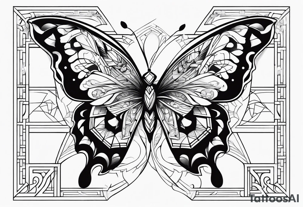 Butterfly, cross, psalm 139:14 tattoo idea