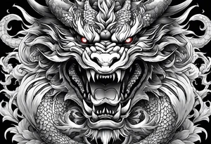 Kaido in dragon form tattoo idea