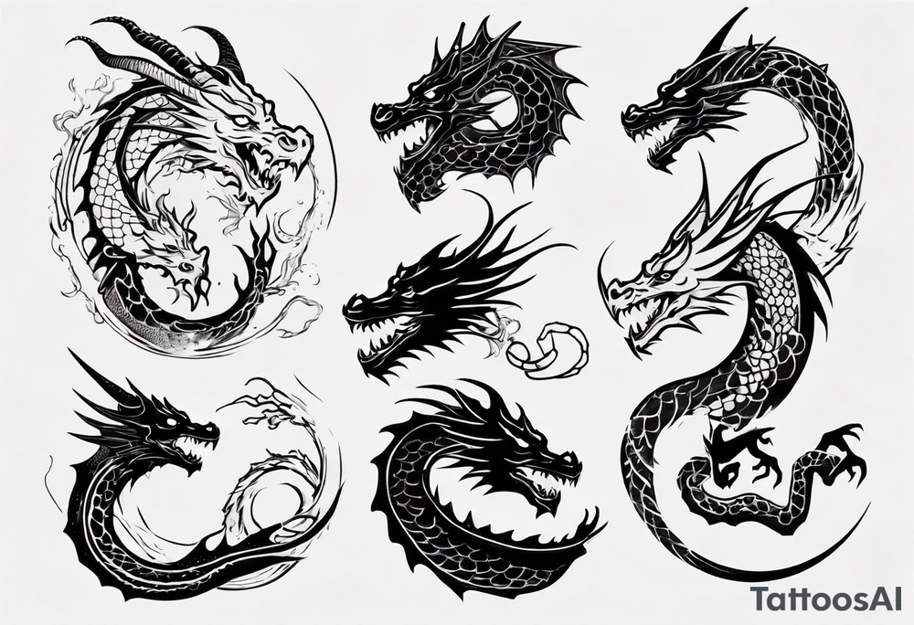 dragon tattoo idea