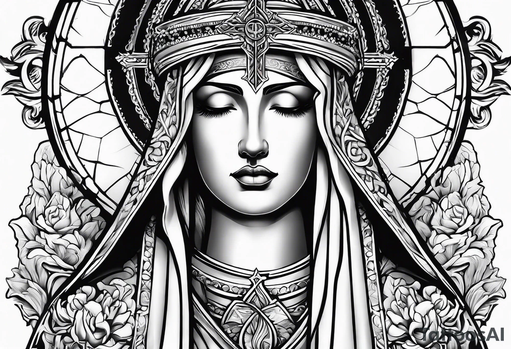 christianity throat tattoo idea
