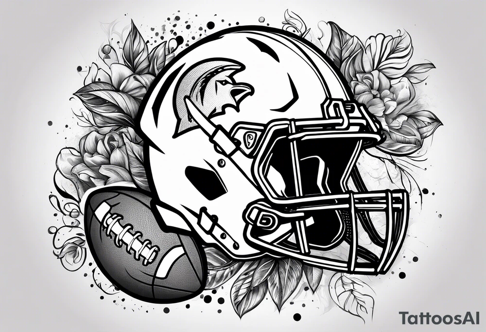 American football tattoo idea