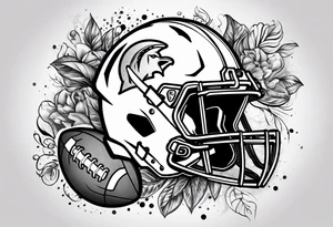 American football tattoo idea