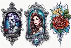 disney haunted mansion tattoo idea