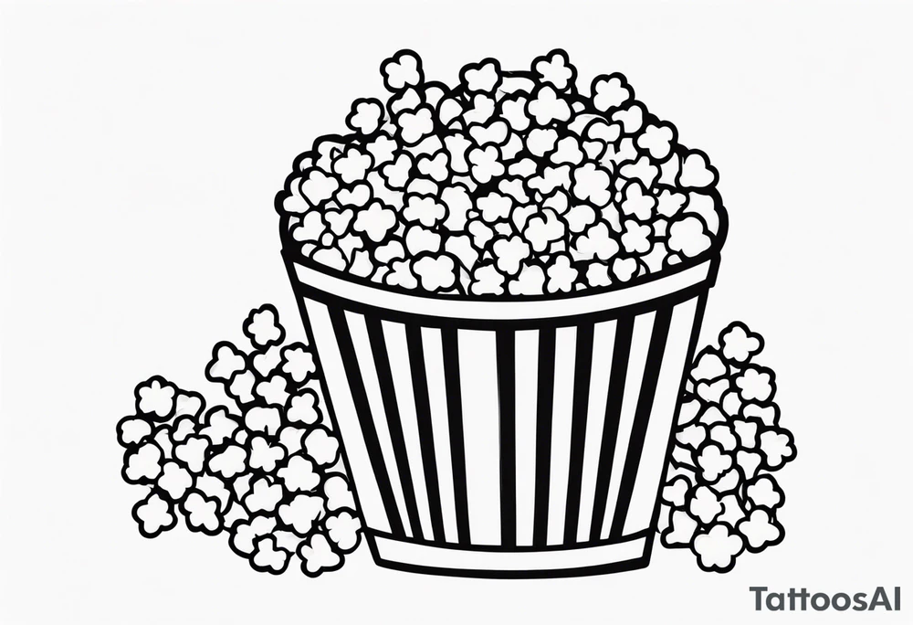 Popcorn tattoo idea