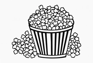 Popcorn tattoo idea