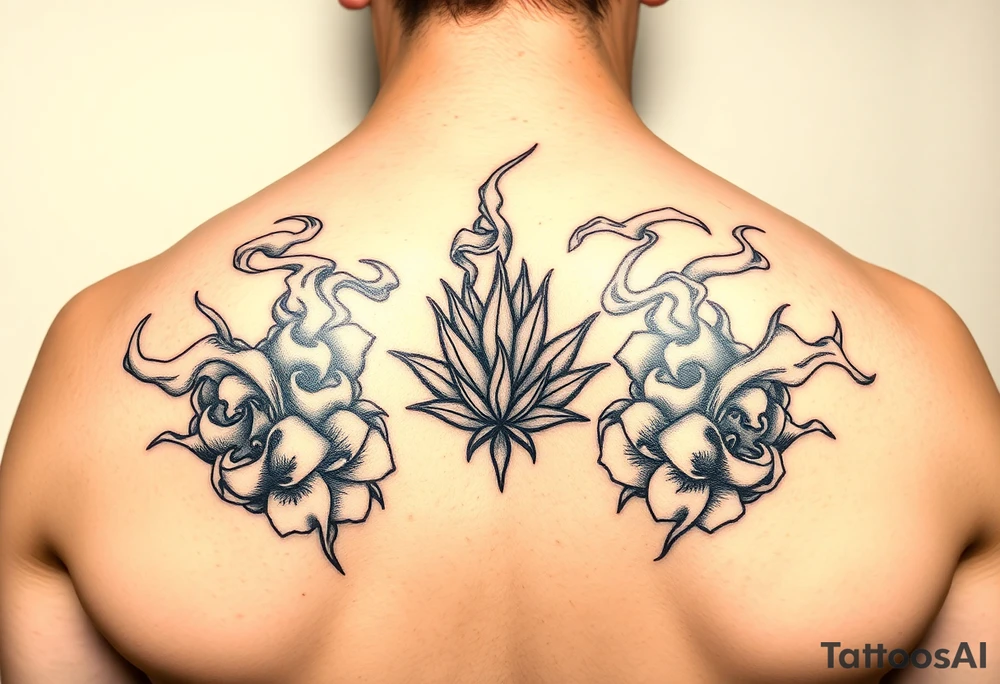 Dope in smoke tattoo idea