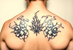 Dope in smoke tattoo idea