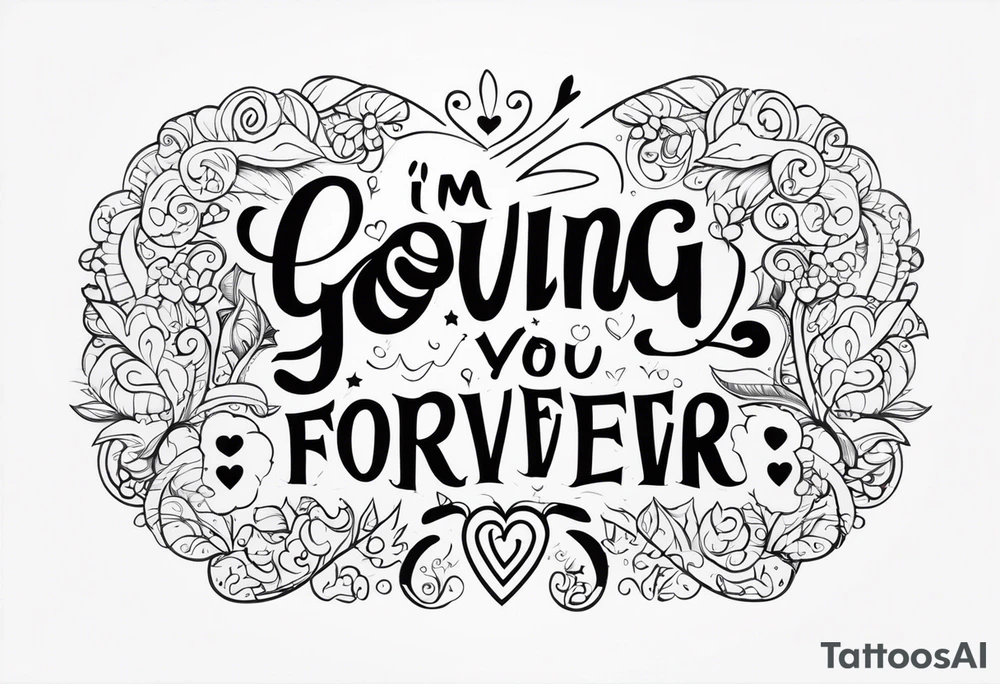 I’m going to love you forever tattoo idea