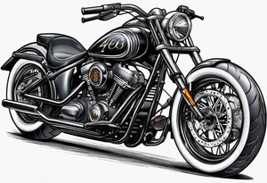 Motorcycle tattoo idea