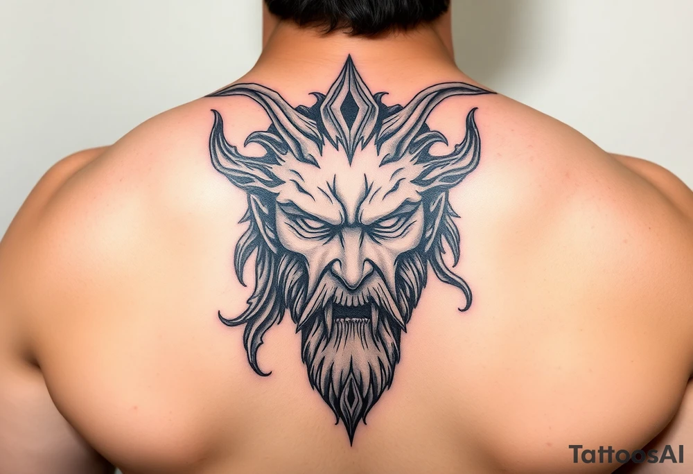 Hades portrait tattoo idea