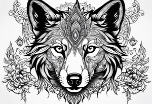 Démon renard tattoo idea