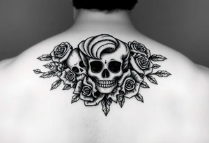 Arm sleeve with day of the dead marlyin Monroe Louie vution signs everywhere roses skulls dead dolls tattoo idea