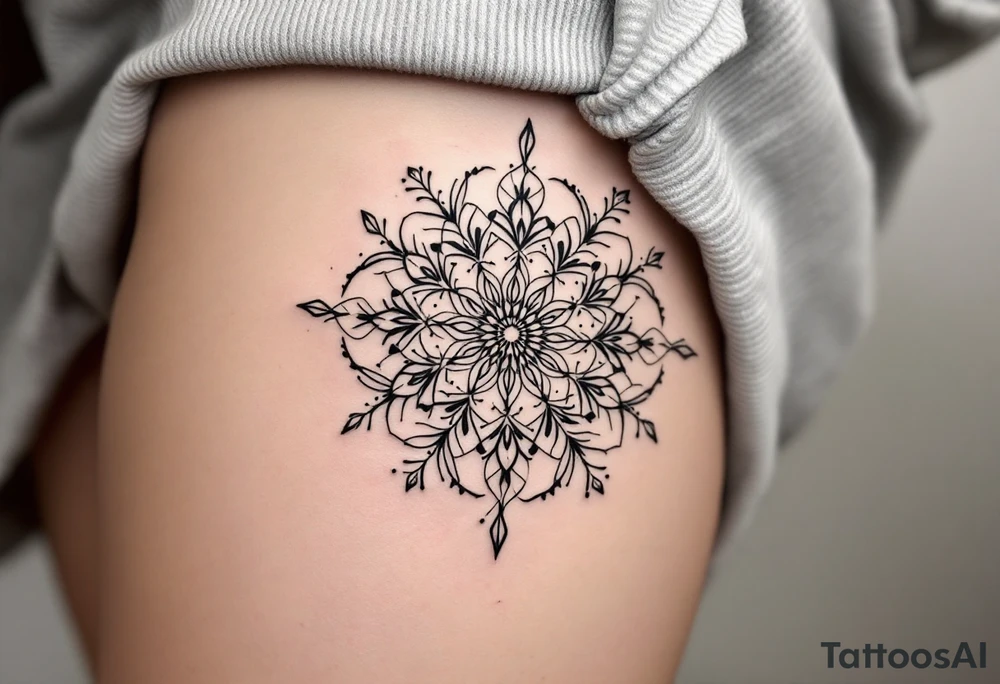 intricate mandala tattoo idea