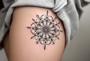 intricate mandala tattoo idea