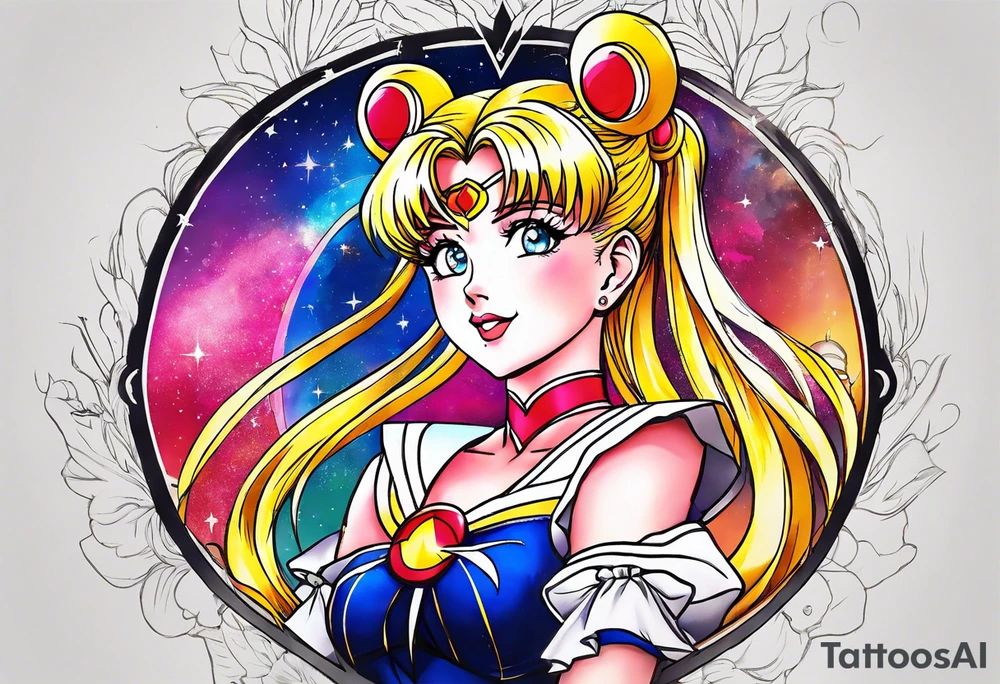 Need a tattoo sketch color on the forearm theme sailor moon tattoo idea