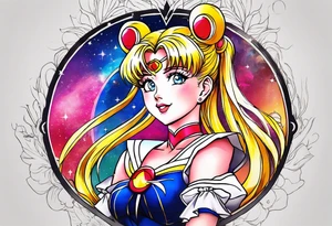 Need a tattoo sketch color on the forearm theme sailor moon tattoo idea