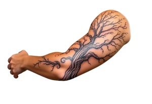 Tree covering entire arm/hand tattoo idea