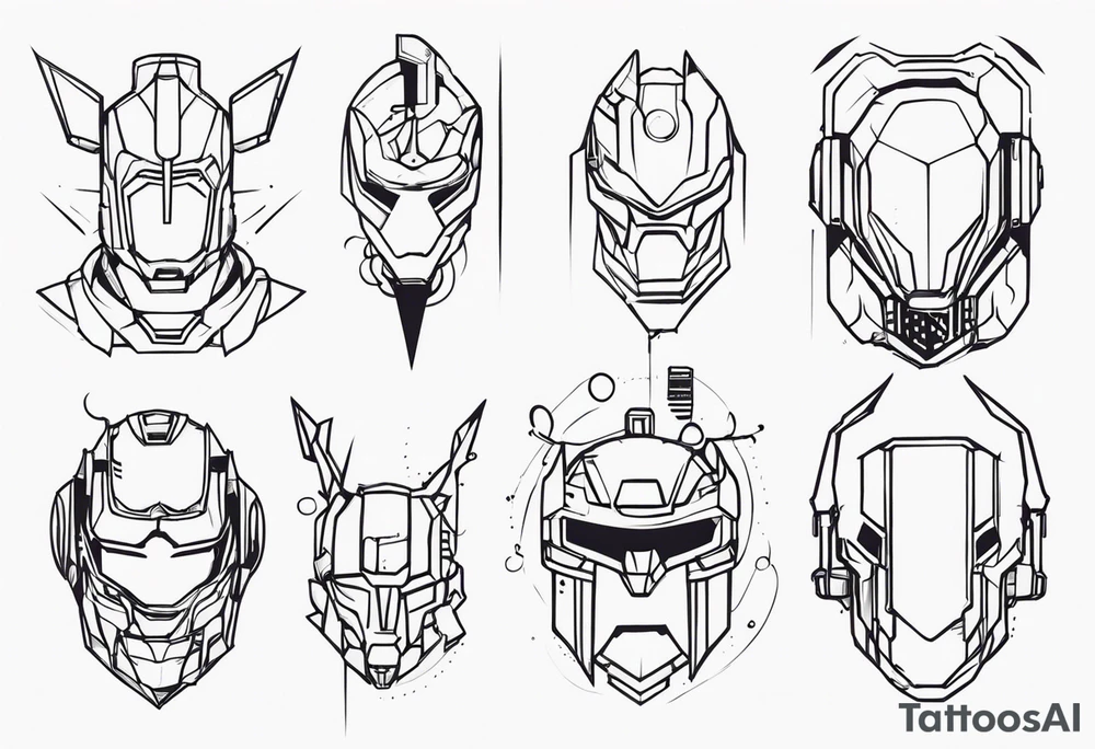 Robotic Cyber criminal tattoo idea