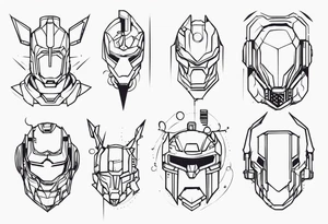 Robotic Cyber criminal tattoo idea