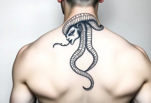 powerful medusa for women tattoo idea