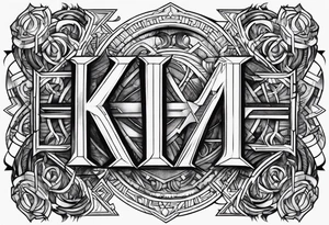 letters savage tattoo idea