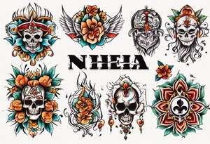 Name Neha tattoo idea