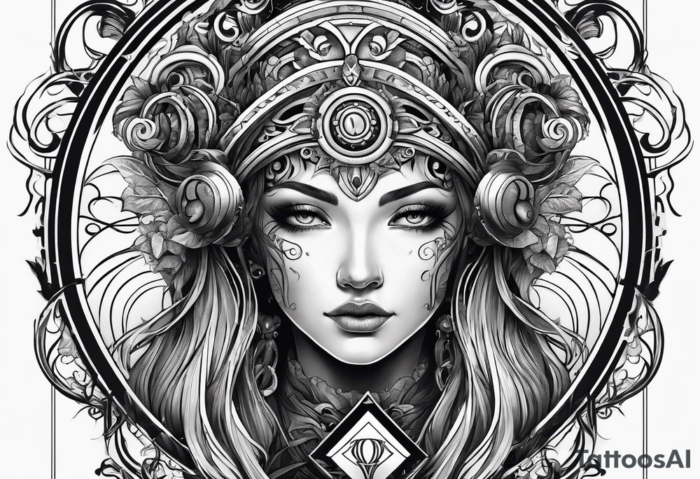 Virgo symbol tattoo idea