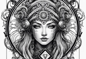 Virgo symbol tattoo idea
