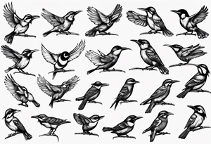 Angry growling honey eater tattoo idea