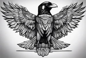 addiction recovery ravens roman egyptian tattoo idea