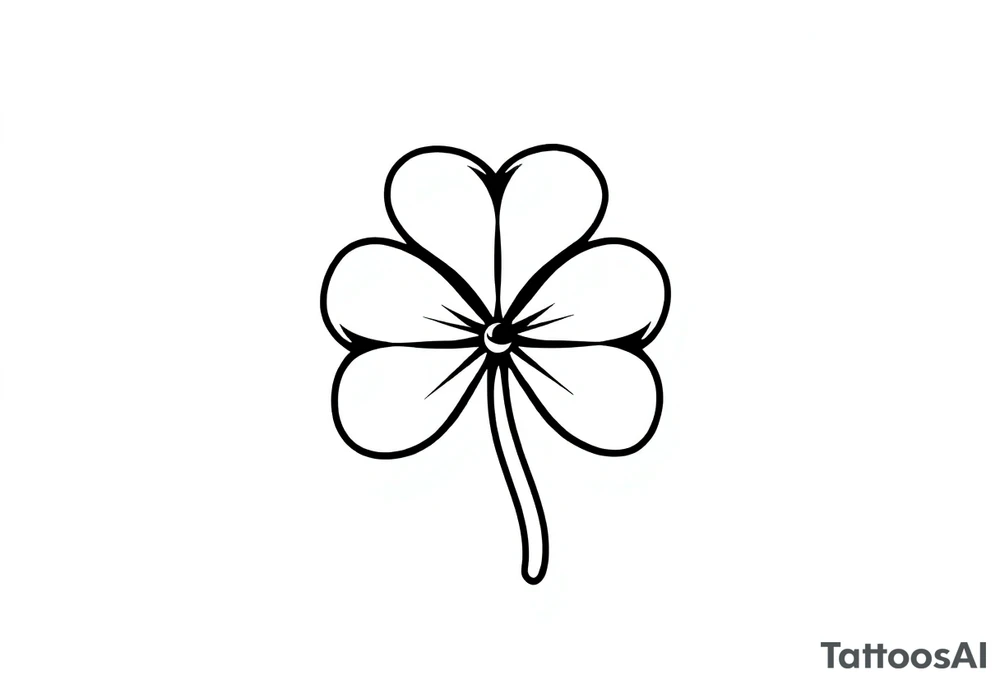 4 leaf clover tattoo idea