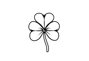 4 leaf clover tattoo idea
