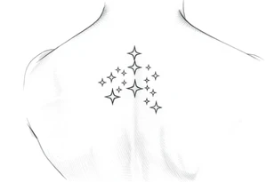 Hand tattoos of little stars tattoo idea
