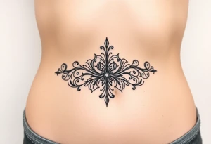 linear tattoo idea