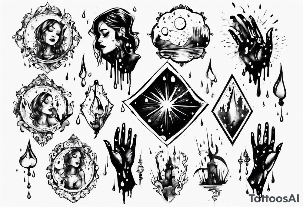 Mirror dancing in the rain tattoo idea