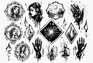 Mirror dancing in the rain tattoo idea