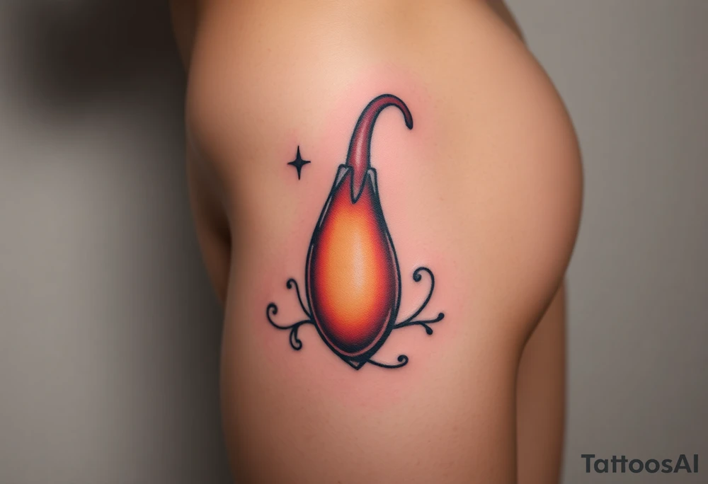 sexy muscular man nude with huge erect penis tattoo idea