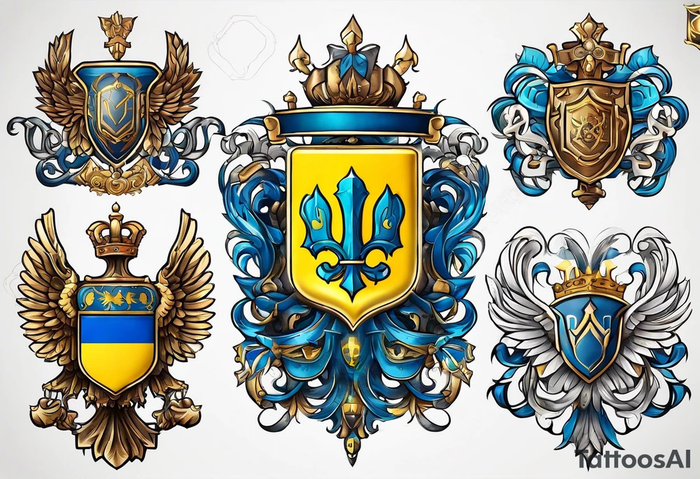 coat of arms of Ukraine tattoo idea