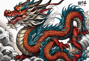 Korean dragon tattoo idea