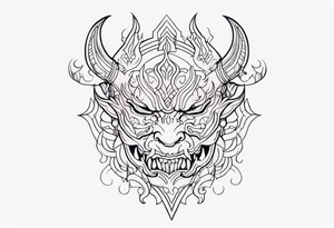 underboob tattoo demon tattoo idea