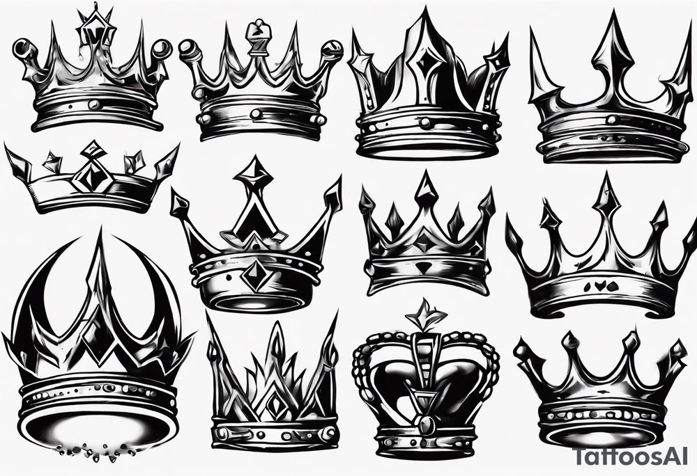 a kings crown tattoo idea