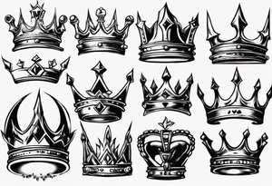 a kings crown tattoo idea