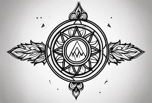 Empath symbol tattoo idea