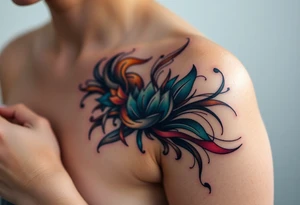 A tatuagem deve expressar força, liberdade e conexão com a multiplicidade da vida, incorporando elementos abstratos e fluidos, com linhas que sugiram movimento e transformação contínua. Evite clichês e busque um design original e significativo. tattoo idea