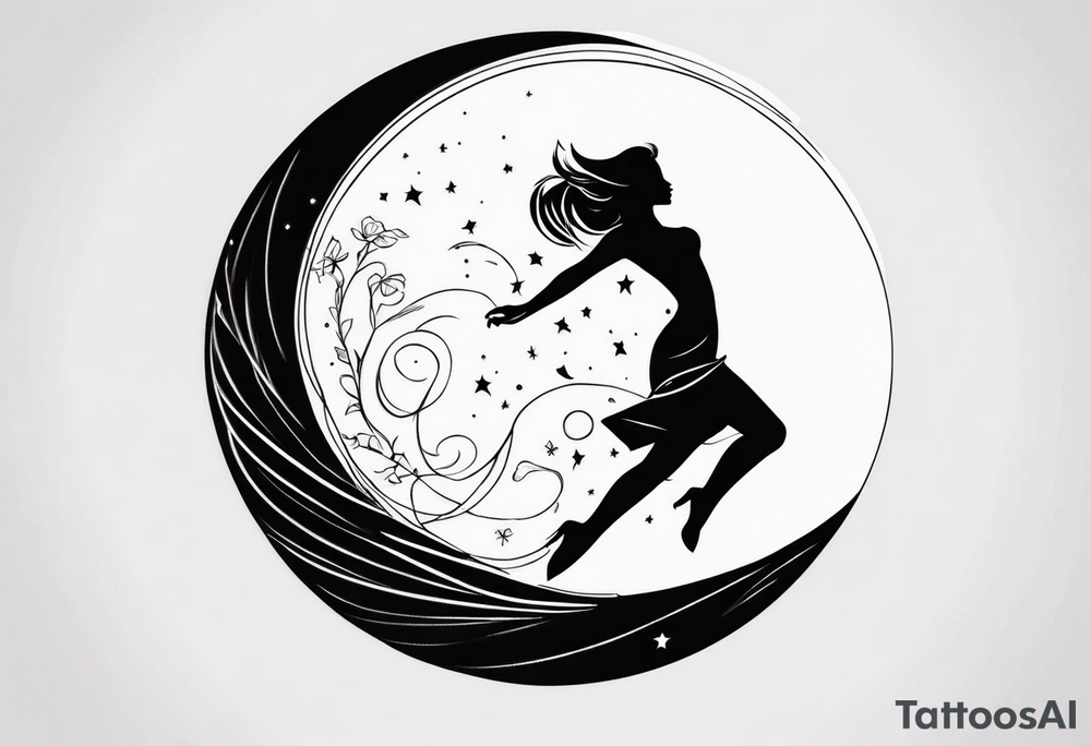 dancing in the moonlight tattoo idea